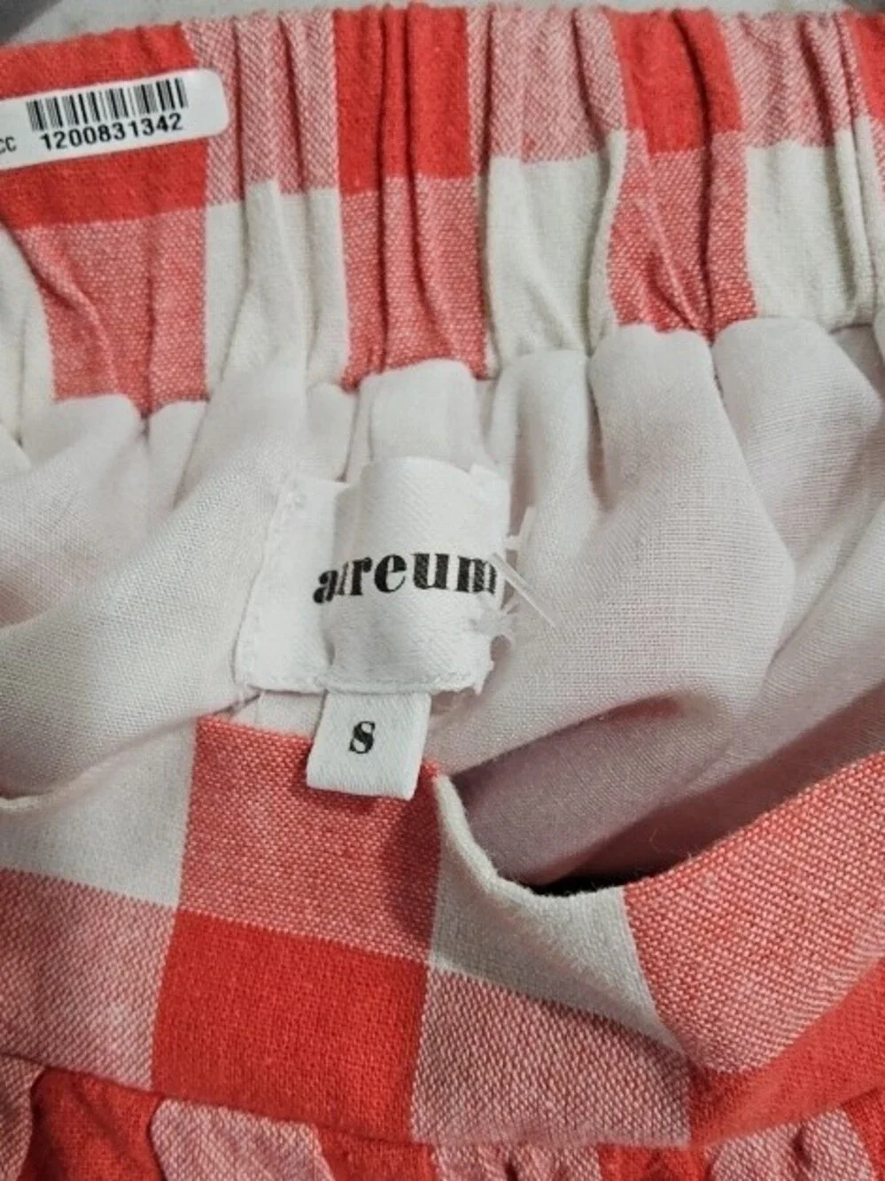 AUREUM Pink and White Gingham Set